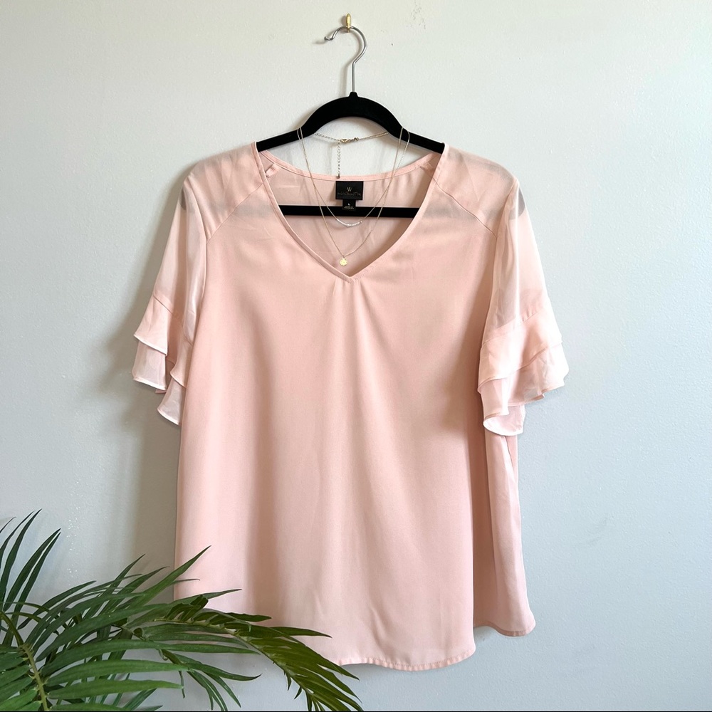 WORTHINGTON Blouse in Light Pink